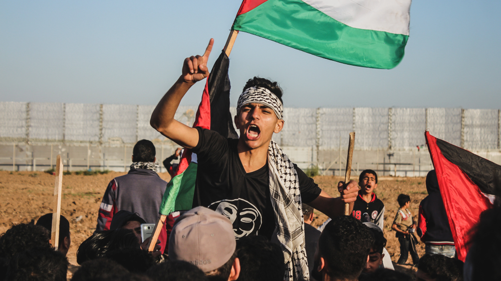 Gaza,Protests,March,Of,Return,In,The,Border,At,The