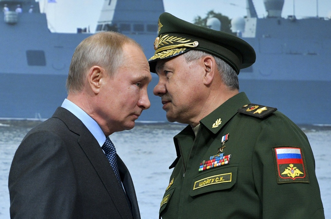 Russian,President,Vladimir,Putin,(l),And,Russian,Defense,Minister,Sergei
