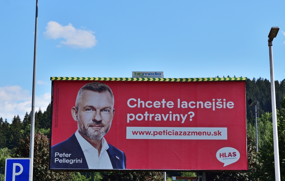 Ruzomberok,,Slovakia,-,07.,09.,2023:,Poster,For,Upcoming,Election