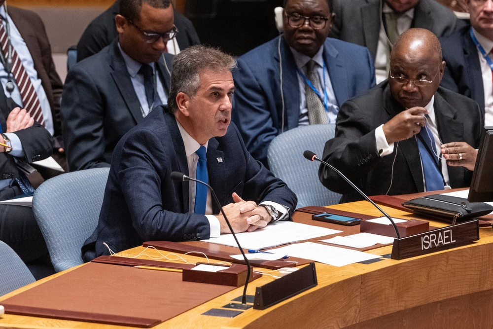 Foreign,Minister,Of,Israel,Eli,Cohen,Speaks,During,Sc,Meeting