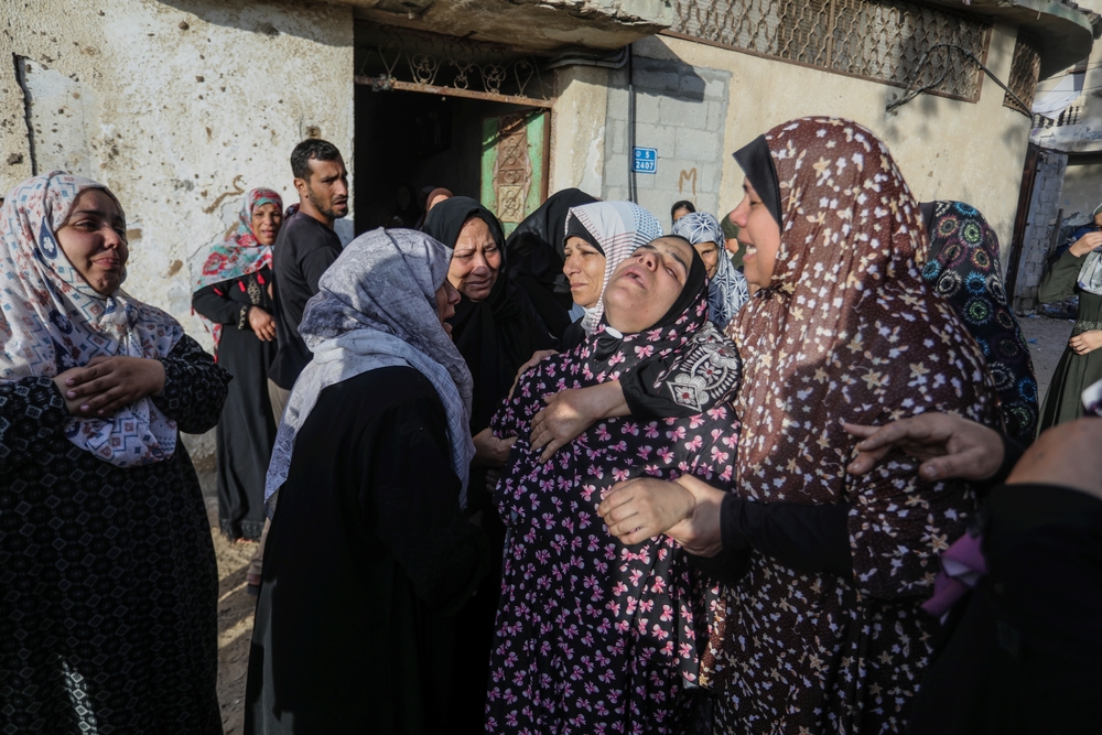 Palestinian,Women,Mourn,Their,Relatives,Who,Were,Killed,By,Israeli