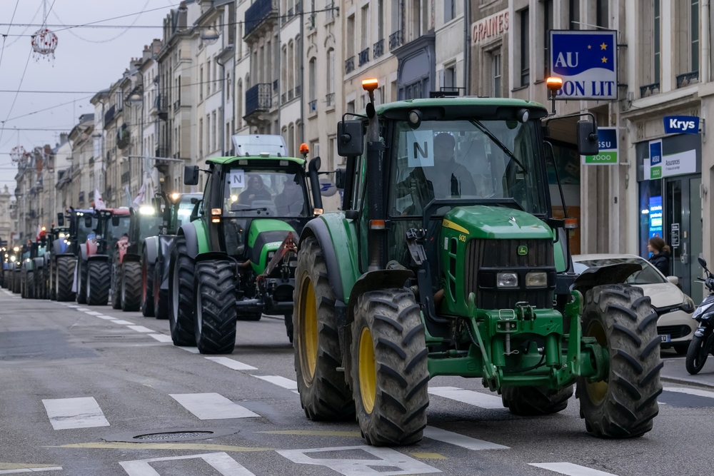 Nancy,,France, ,November,23th,2023,:,Green,Tractor,John