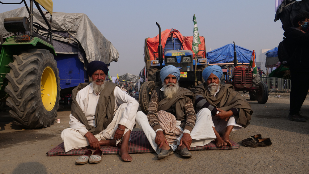 New,Delhi,,India, ,December,01,,2020:,Farmers,Protest,At