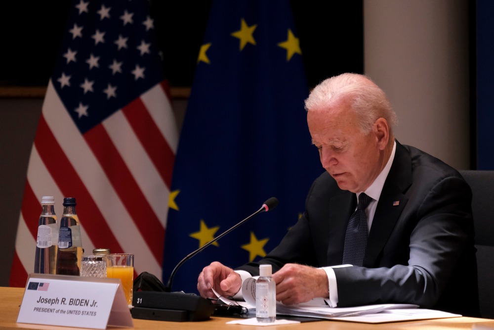 President,Joe,Biden,Attends,The,European,Union,Summit,At,The