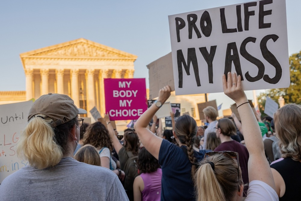 Washington,,D.c.,,June,24,,2022:,Demonstrators,Rally,Near,The