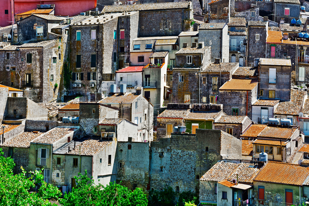 View,To,Historic,Center,City,Of,Mussomeli,In,Sicily