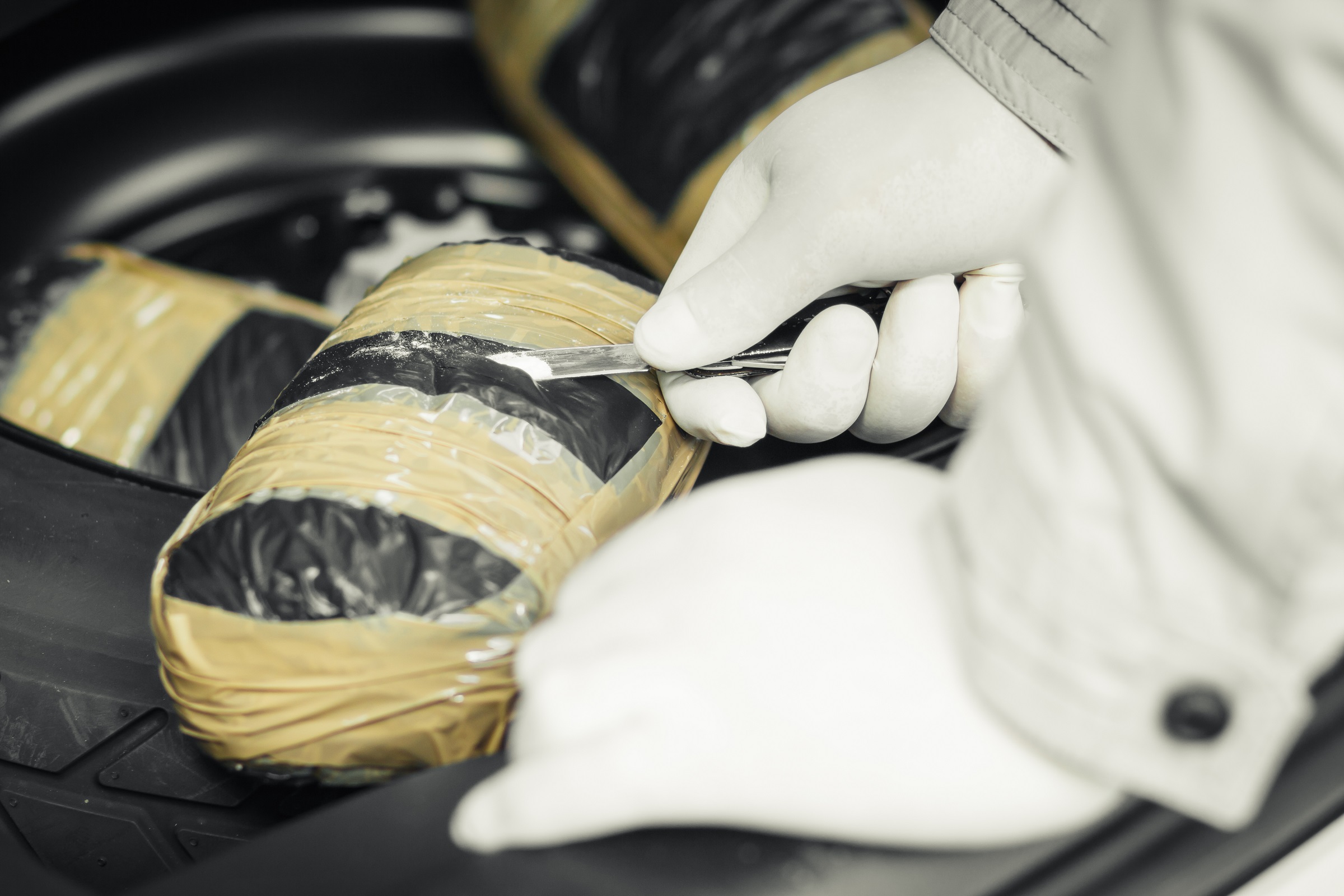 A,Packet,Of,Drugs,Was,Found,In,The,Spare,Wheel