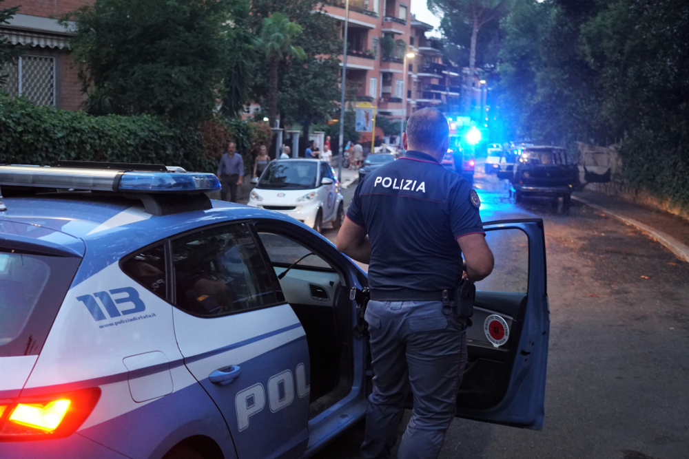 Rome,,Italy, ,August,9,,2018:,Italian,Police,In,Action.
