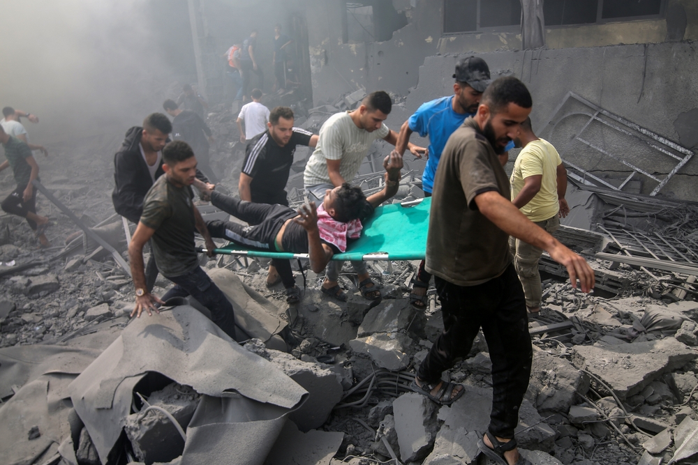 Palestinians,Look,For,Survivors,After,An,Israeli,Airstrike,In,Rafah
