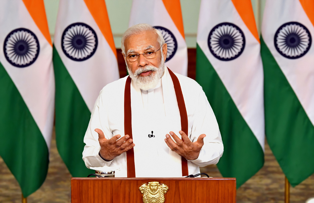Prime,Minister,Of,India,,Mr.,Narendra,Modi,Addressing,To,The