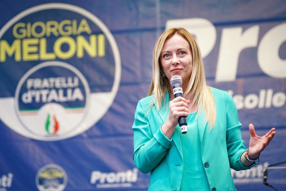 Electoral,Rally,By,Giorgia,Meloni,,Leader,Of,Fratelli,D'italia,Party,