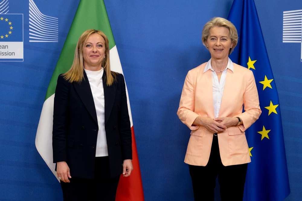 Italian,Prime,Minister,Giorgia,Meloni,And,Eu,Commission,President,Ursula