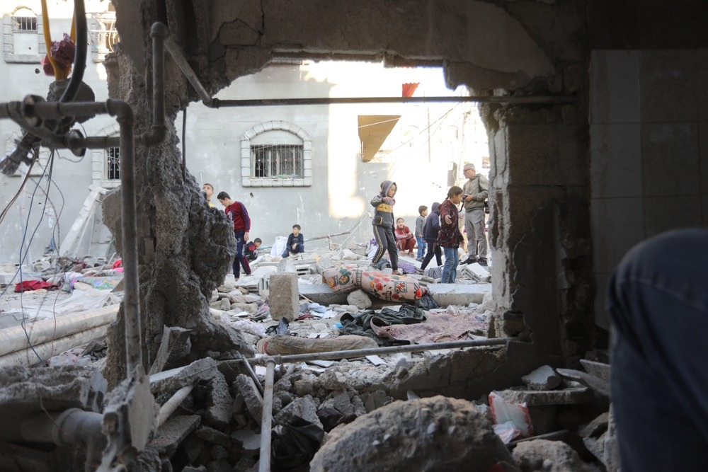 Palestinians,Lose,A,House,After,An,Israeli,Air,Strike,Belonging