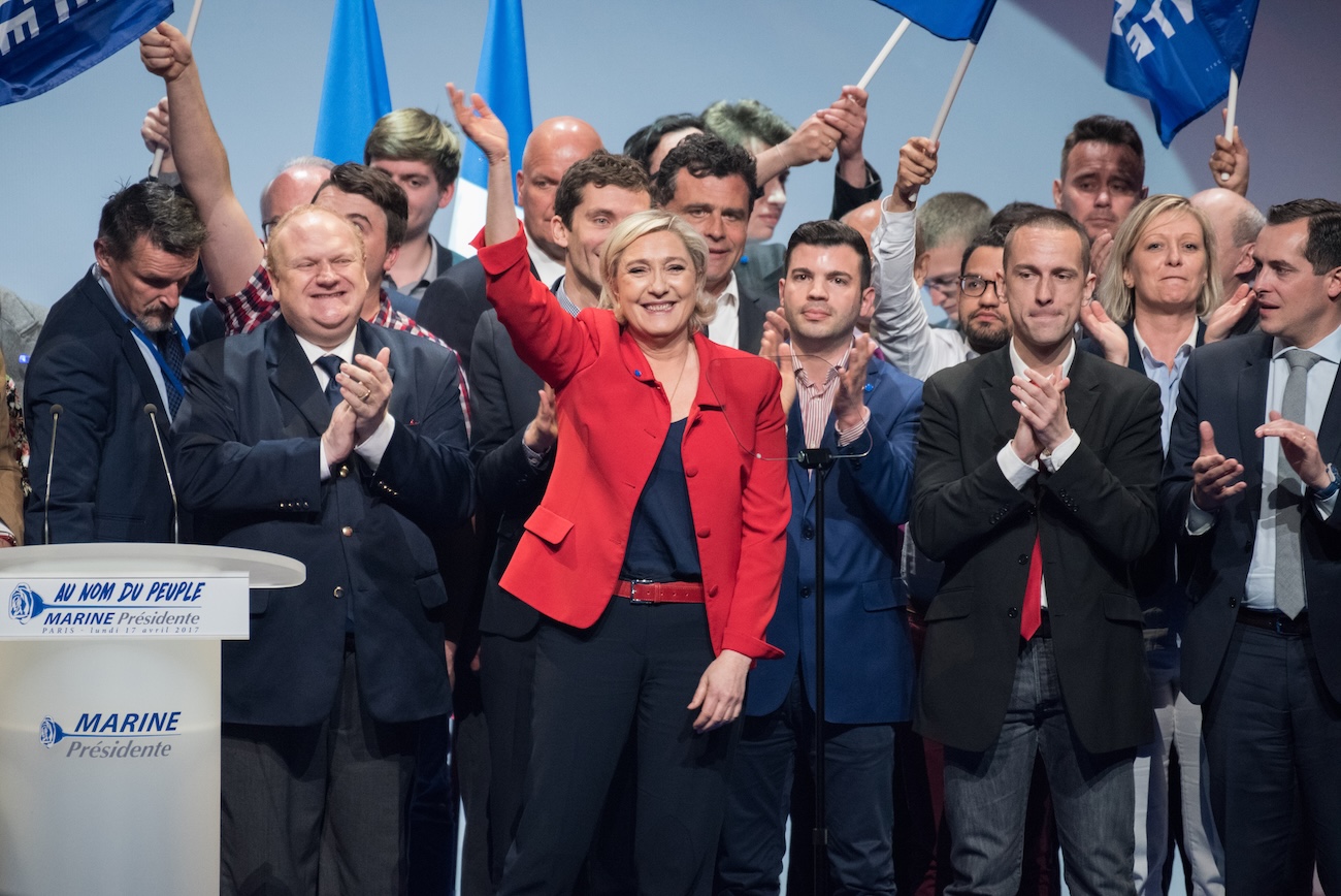 Paris,,France, ,April,17,,2017,:,Marine,Le,Pen,