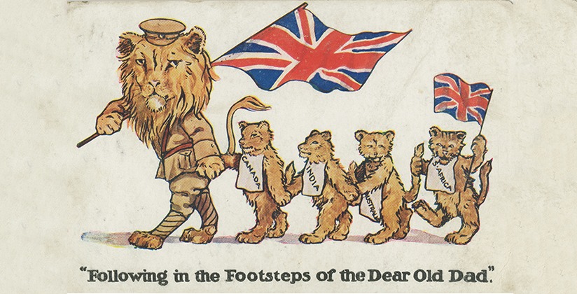  Following In The Footsteps Of The Dear Old Dad British Empire WW1 Poster 1914 1918