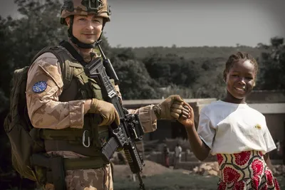 Český voják během mise EUTM v Malif. Foto: Armáda ČR 