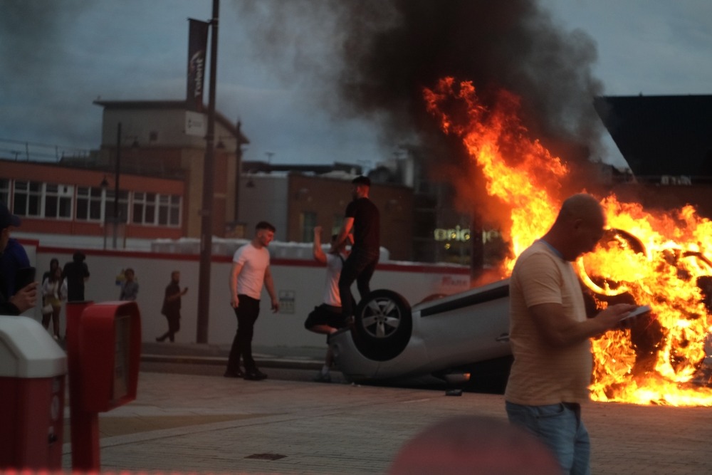 Far,Right,Riots,In,Sunderland.,02.08.2024