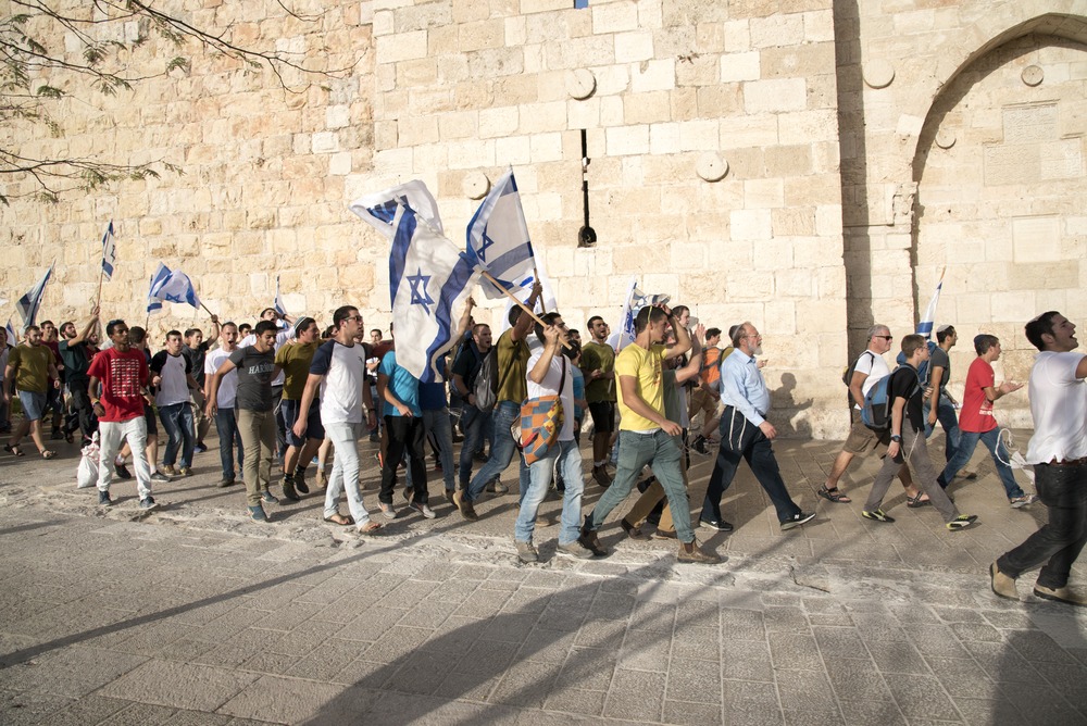 Jerusalem,,Israel, ,October,22,2015:a,Huge,Israelis,Settlers,Demonstration,On