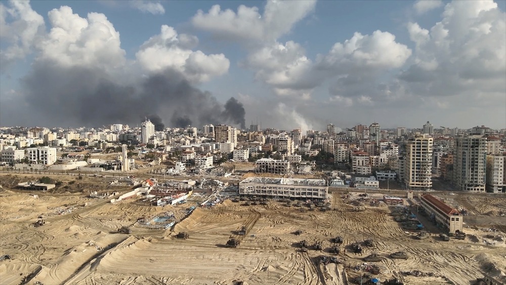 North,Gaza,Destroyed,In,The,War,Israel,,Aerial,View,,Drone