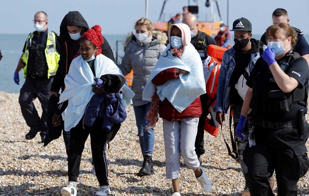 Dungeness,,Kent,,Uk,,20th,May,2022,,Migrants,Arrive,After,Being