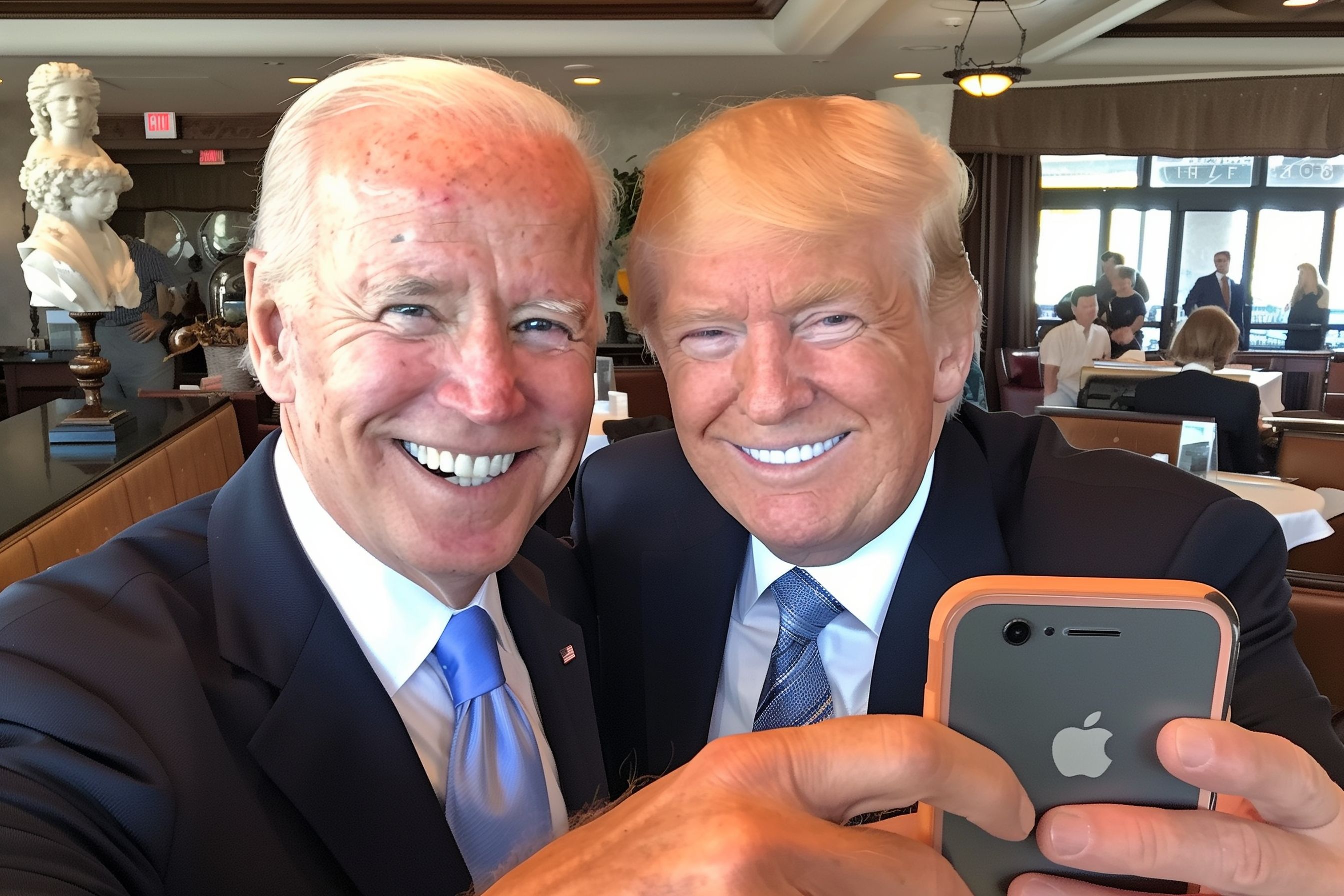 Selfie Von Joe Biden Und Donald Trump Kandidaten Fuer Die Praesidentschaftswahl 2024 Cc By 20