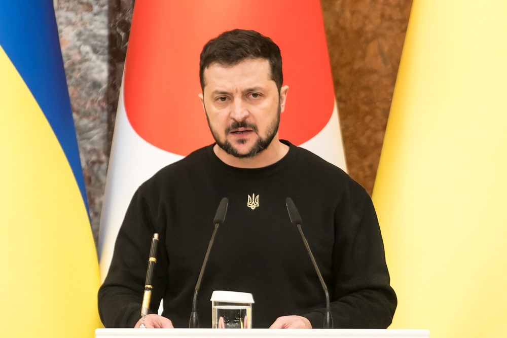 Ukraine's,President,Volodymyr,Zelenskyy,Is,Holding,A,News,Conference,In