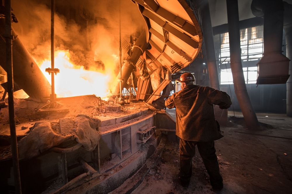 Steelworker,At,Work,Near,The,Arc,Furnace