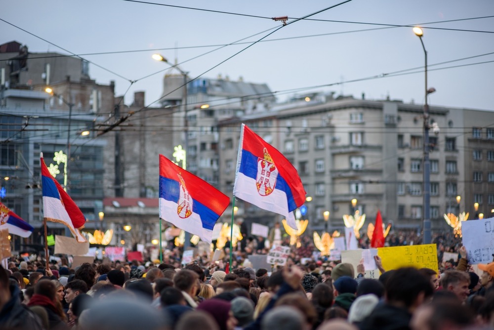 Serbian,Students,And,Citizens,Protest,Against,Government,Corruption,After,Novi