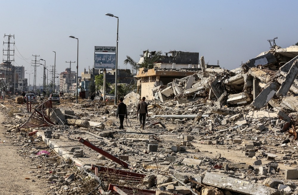 Displaced,Palestinians,Return,To,Their,Homes,In,Gaza,City,And