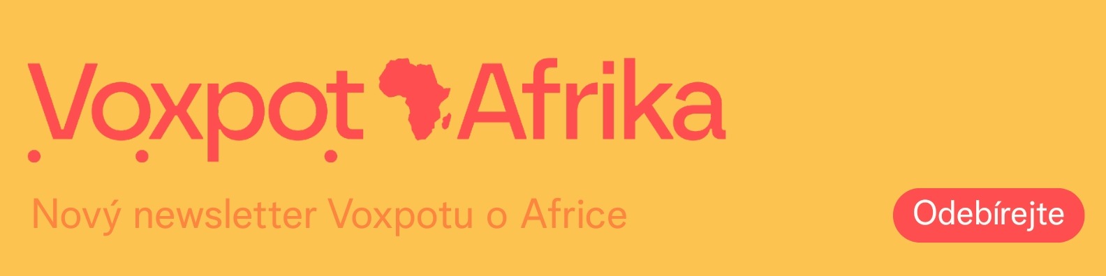 Odebírejte newsletter Voxpot Afrika
