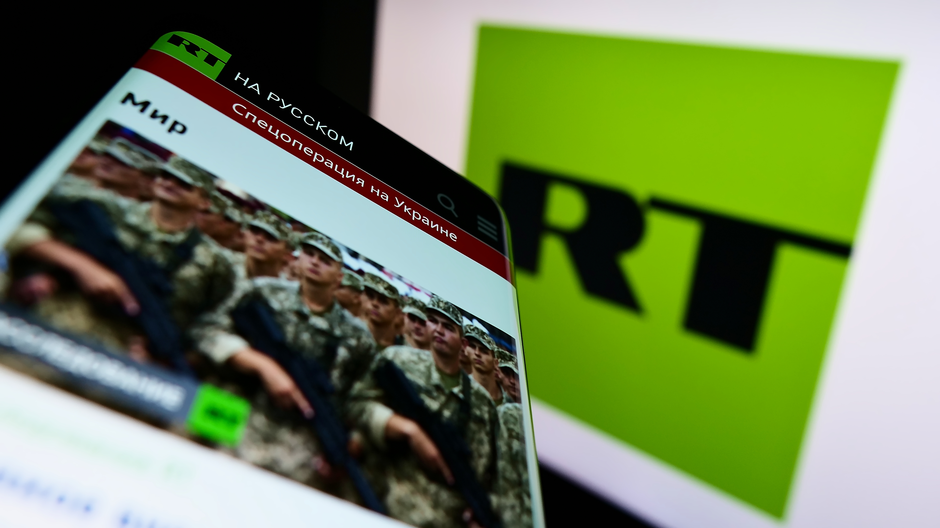 Stuttgart,,Germany, ,03 01 2022:,Smartphone,With,Website,Of,Russian,State Controlled