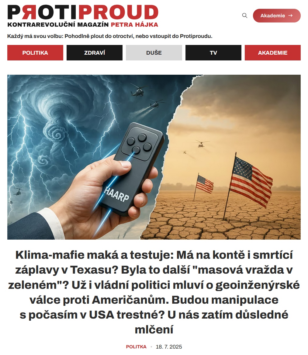 Titulek článku na serveru Protiproud