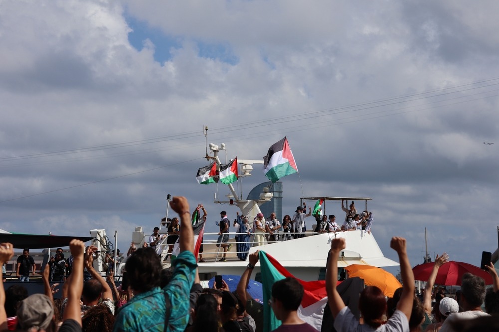 Barcelona,,Spain,08 31 2025,Departure,Of,The,Global,Sumud,Flotilla,From