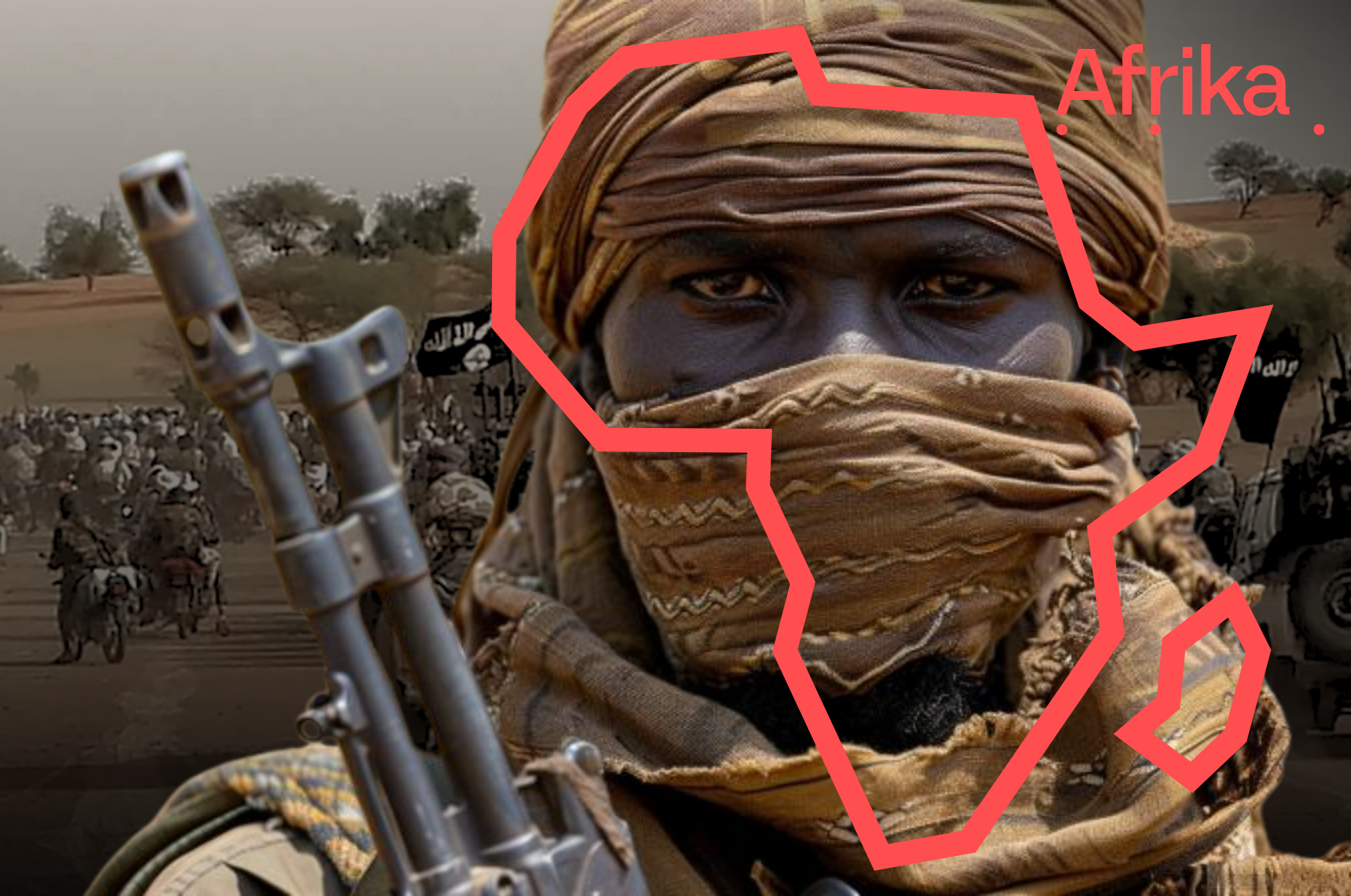 Koláž k podcastu Afrika o džihádismu v Sahelu