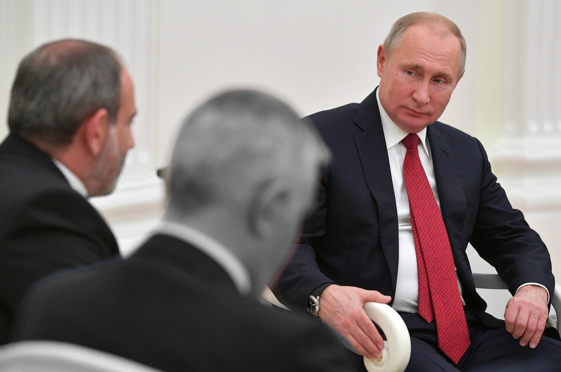 Nikol Pašinjan a Vladimir Putin