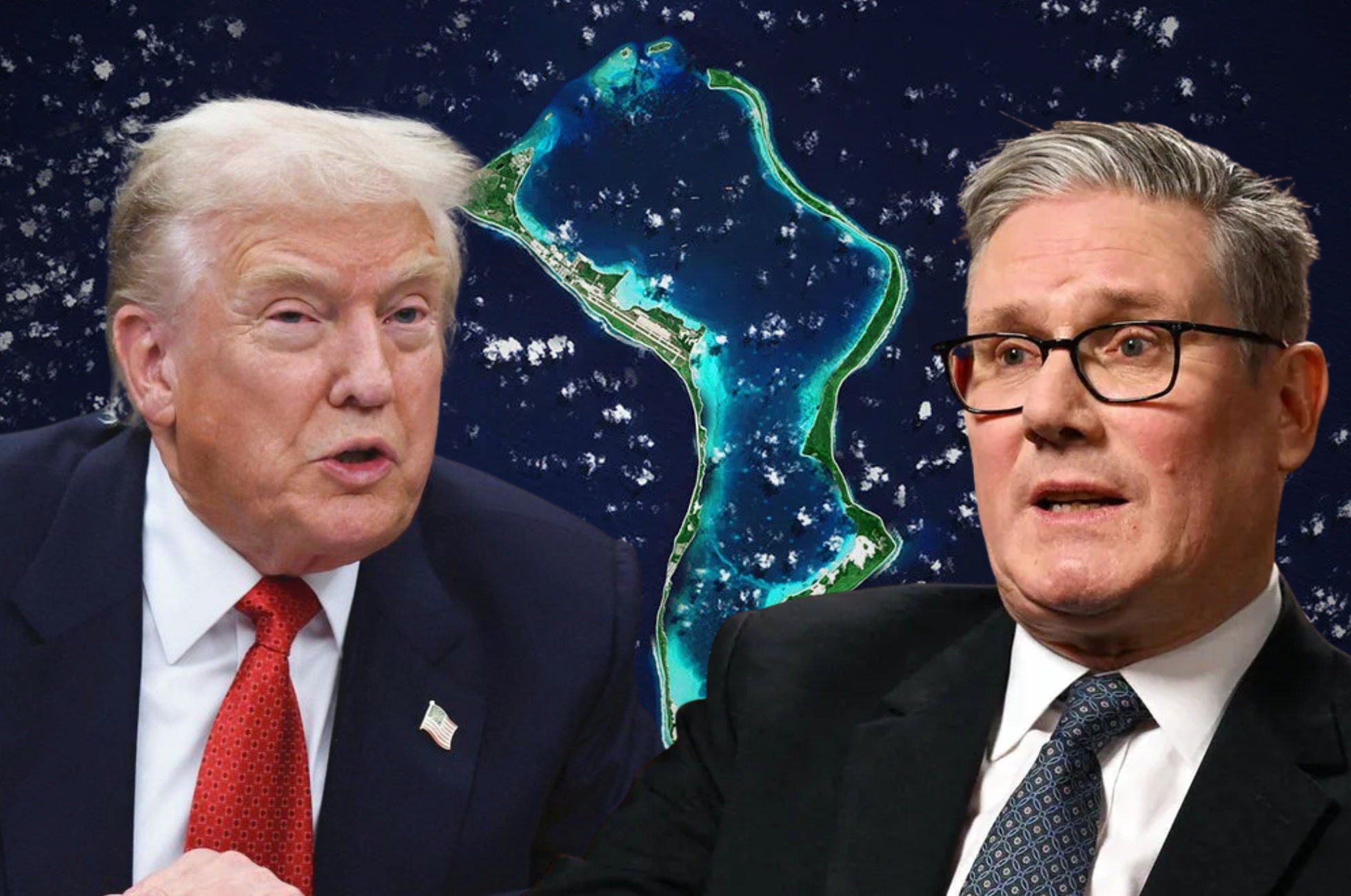 Donald Trump a Keir Starmer