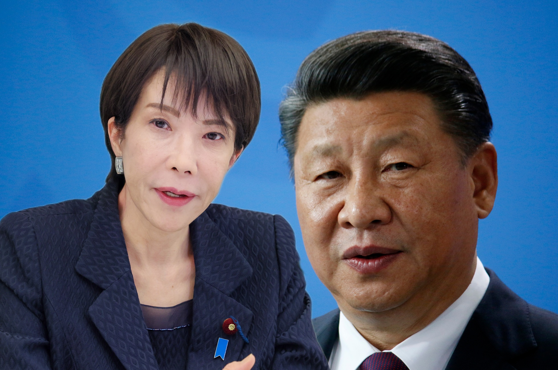 Japonská premiérka Sanae Takaiči a čínský prezident Si Ťin-pching