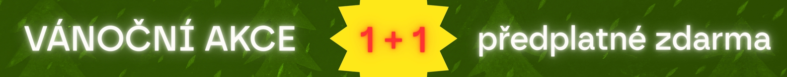 Vánoční akce 1+1 předplatné