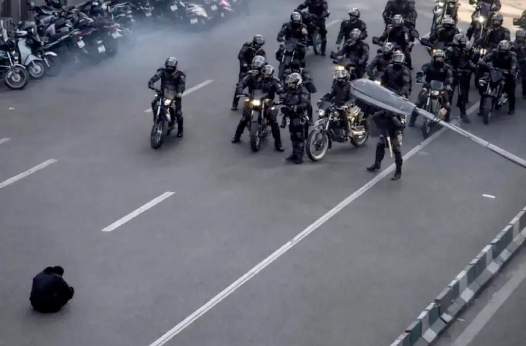 Záběry z demonstrací v Íránu