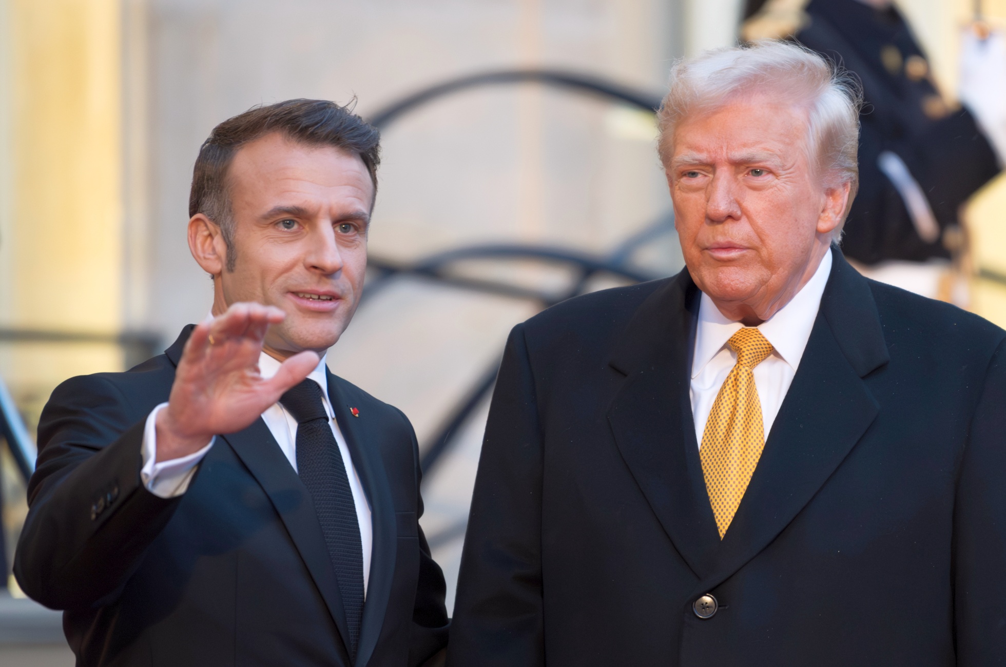 Emmanuel Macron a Donald Trump