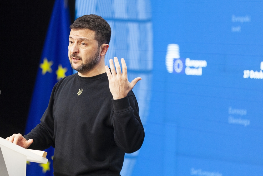 Volodymyr Zelenskyj v Bruselu
