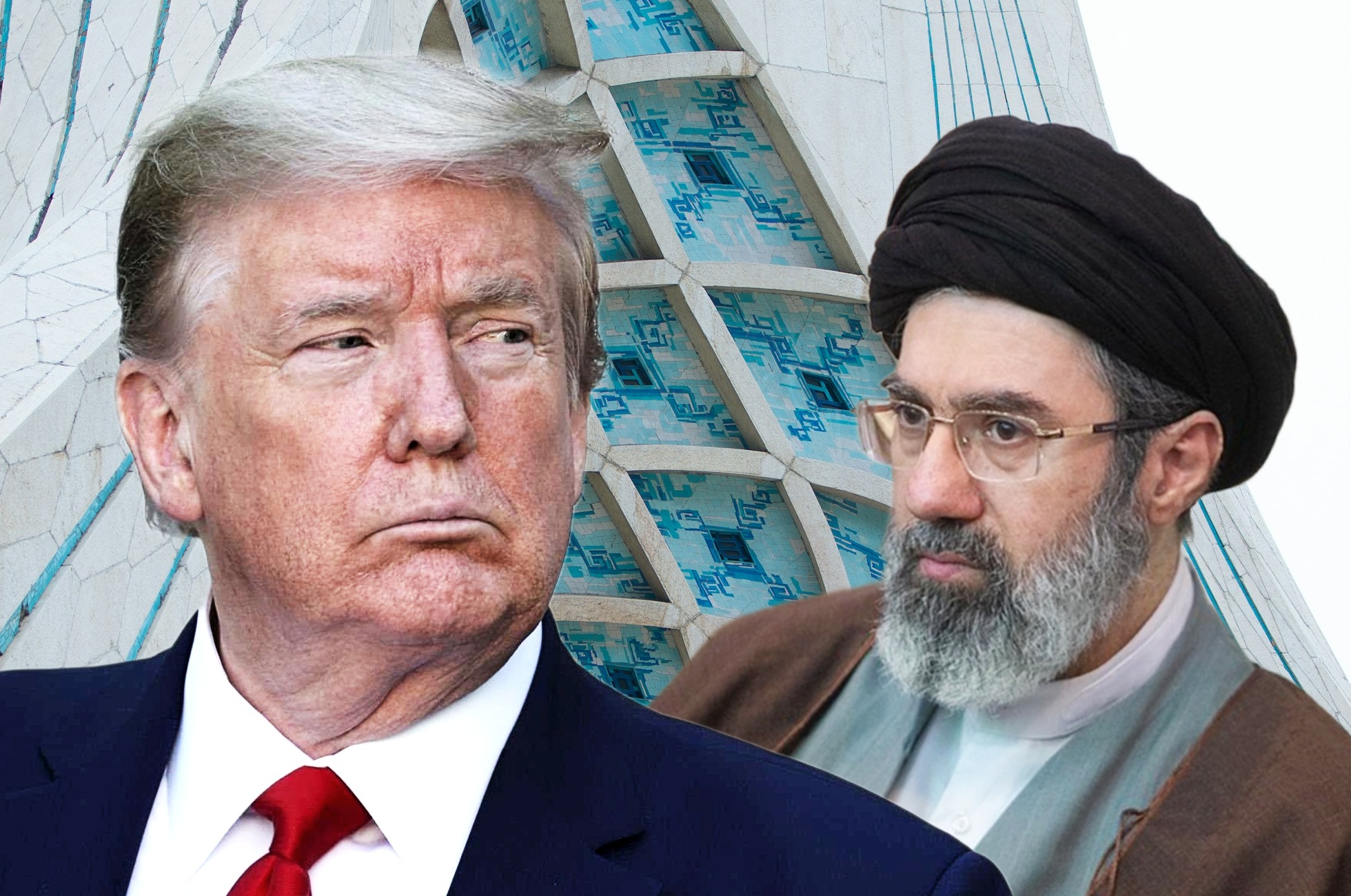 Donald Trump a Modžtabá Chámeneí