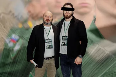 Fedor Vachata a jeho byznysový partner Pavel Polozkov na konferenci inkasních agentur v roce 2023